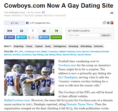 good headlines for gay dating sites
